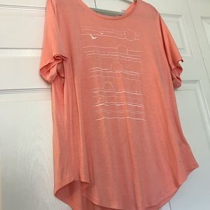 Coral printed summer shirt